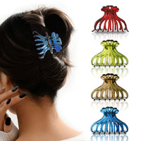 Sanas Elegant Multi-Color Butterfly Hair Clips - 4Pcs