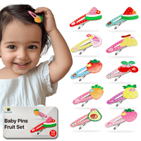 Sanas Fruit Shape Tic Tac Pin for Girls - 10Pcs