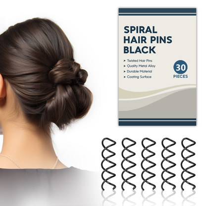 Sanas Spiral Spin Pins for Hair Juda - 30Pcs