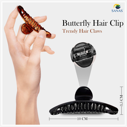 Sanas Butterfly Clip (L Cider)(X) - 2Pcs