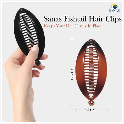 Sanas Fishtail Banana Hair Clip - 1Pc