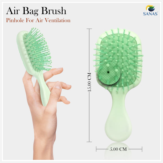 Sanas Cushion Paddle Portable Hair Brush - 1Pc