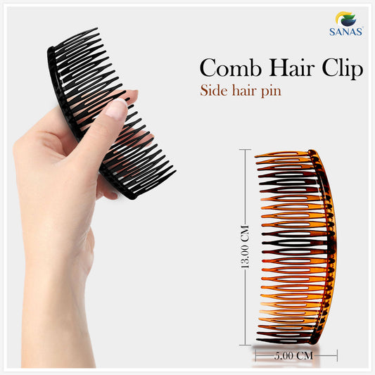 Sanas Comb Clip Side Hair Pin - 2Pcs