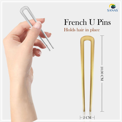 Sanas Metal Hair U Pin - 4Pcs