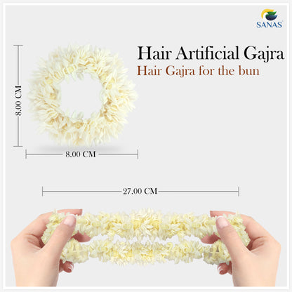 Sanas Mogra Gajra Scented Artificial Flower - 6Pcs