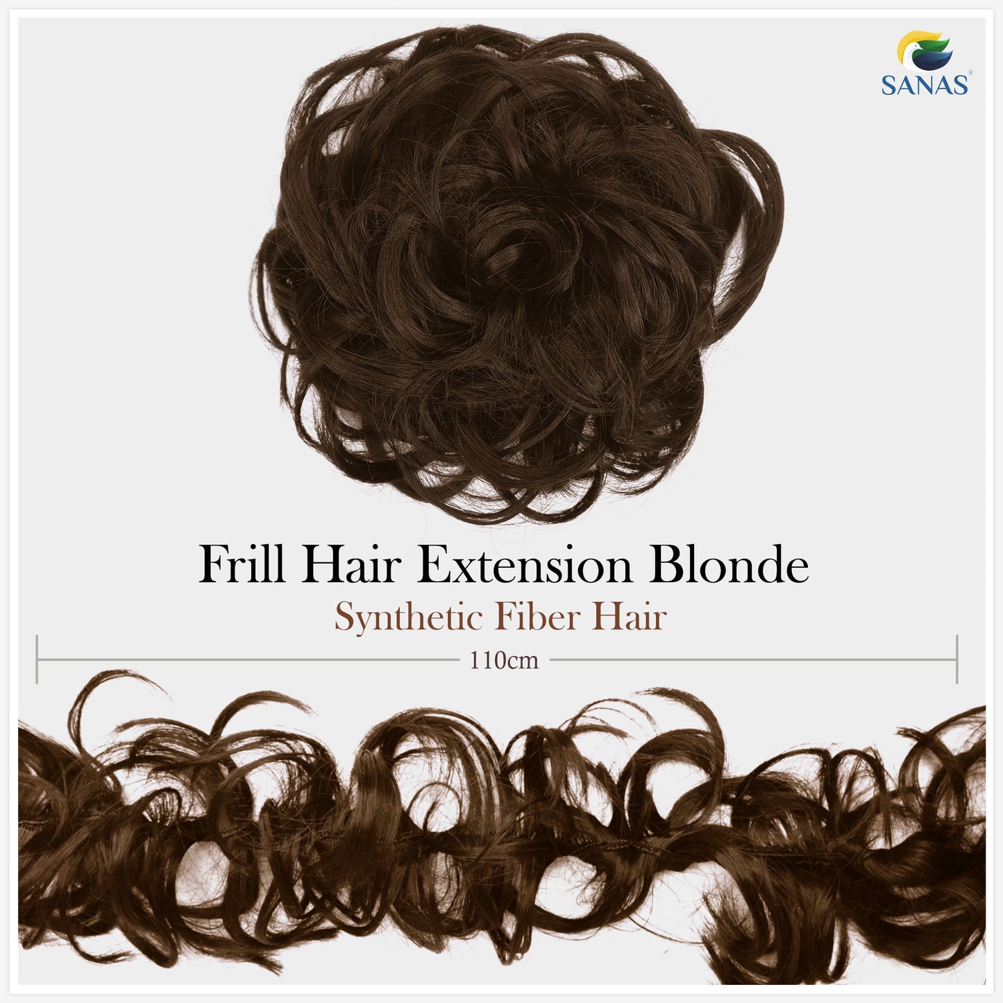 Sanas Frill Hair Extension Blonde - 1Pc