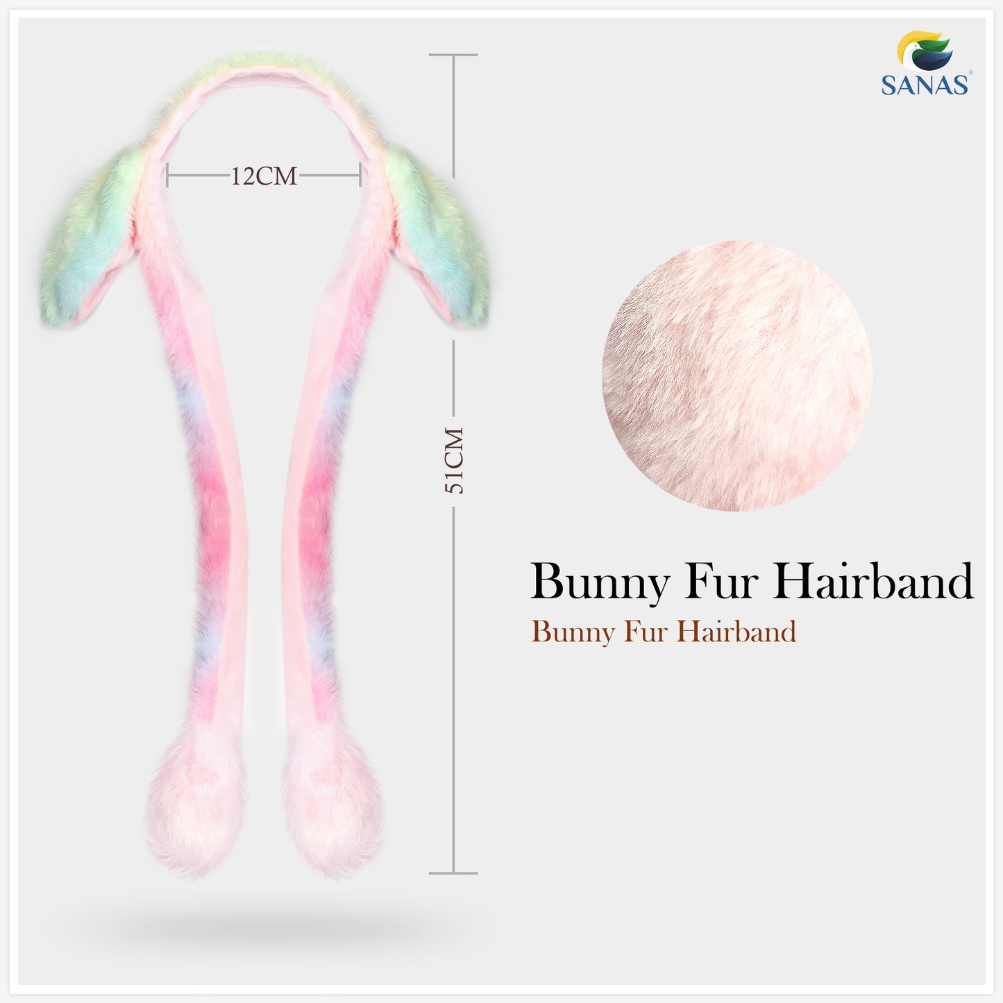 Sanas Bunny Hairband with Pump - 1Pc