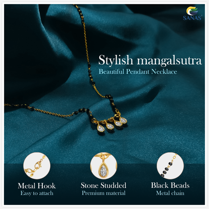 Sanas Water Drop Shape Mangalsutra Pendant - 1Pc