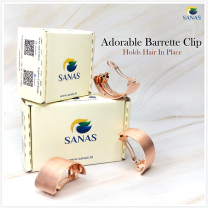 Sanas Curved Copper Hair Clip - 1Pc