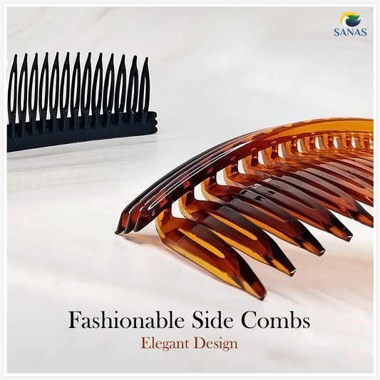 Sanas Comb Clip Side Hair Pin - 2Pcs