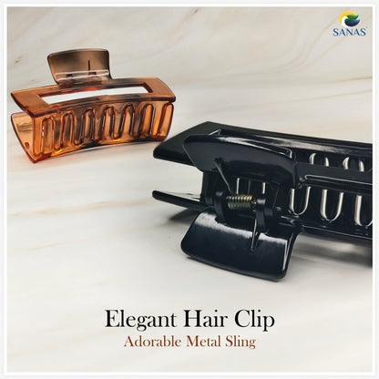 Sanas Large Rectangle Hair Clip - 3Pcs