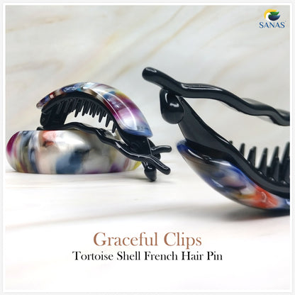 Sanas Curved Resin Hair Clip - 1Pc