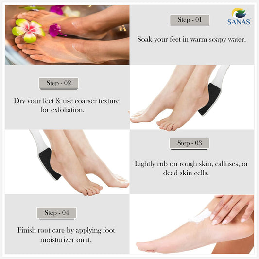 Sanas Dead Skin Remover Foot Scrubber - 1Pc