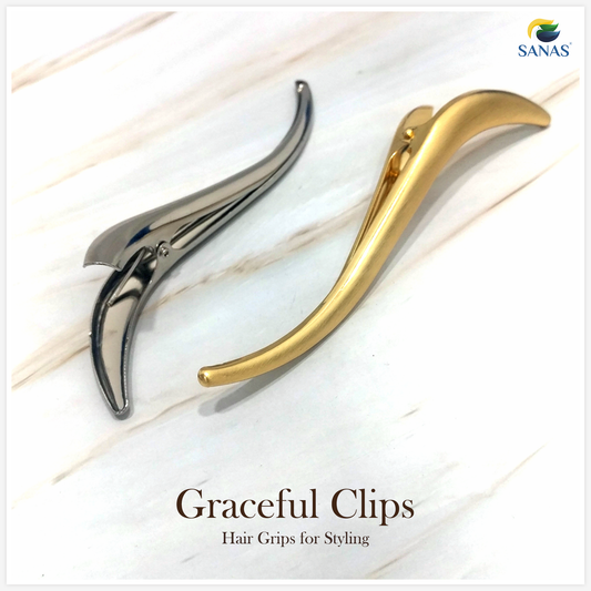 Sanas Wavy Duck Bill Clip - 2Pcs