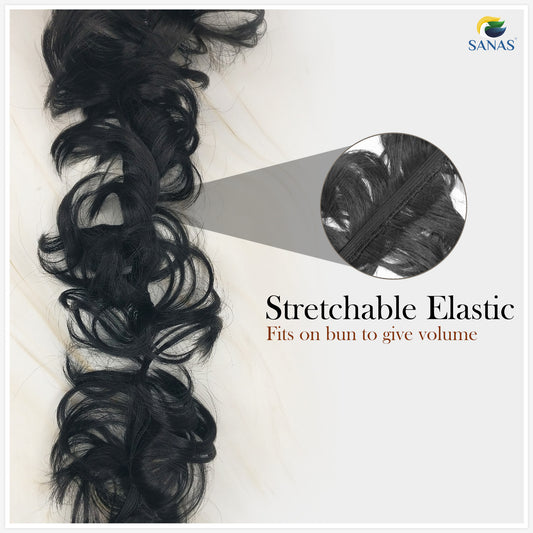 Sanas Frill Hair Extensions Black - 1Pc