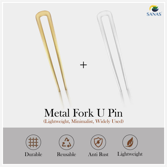 Sanas Metal Hair U Pin - 4Pcs