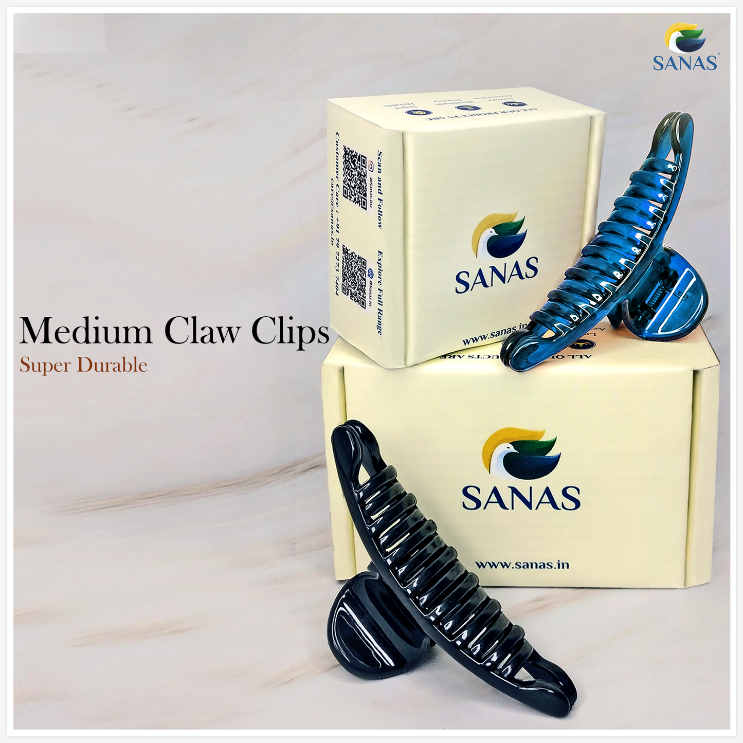 Sanas Butterfly Clip (Sapphire)(X) - 2Pcs