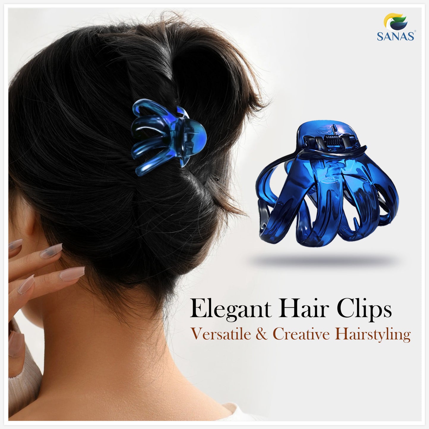 Sanas Hair Clip Korean Octopus - 2Pcs