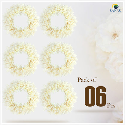 Sanas Mogra Gajra Scented Artificial Flower - 6Pcs