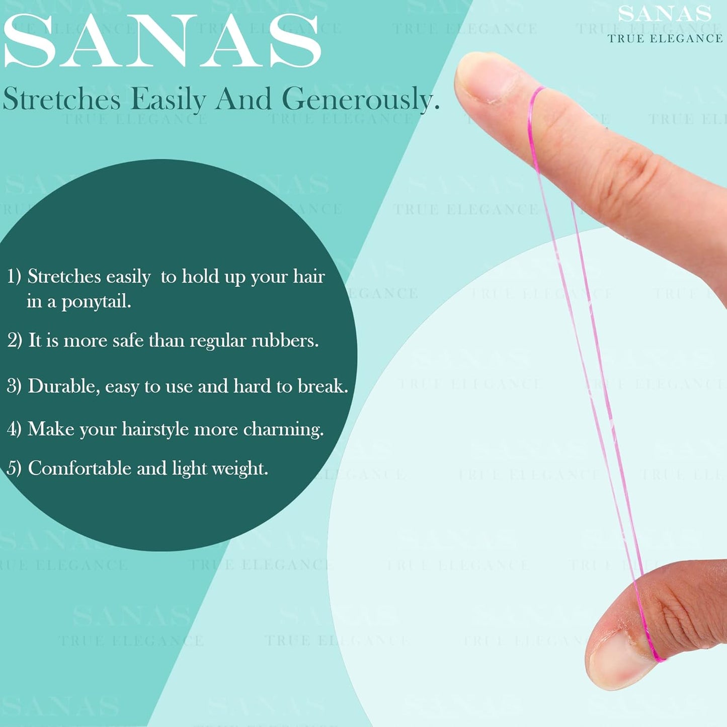 Sanas Mini Rubber Pastel Bands - 1500Pcs