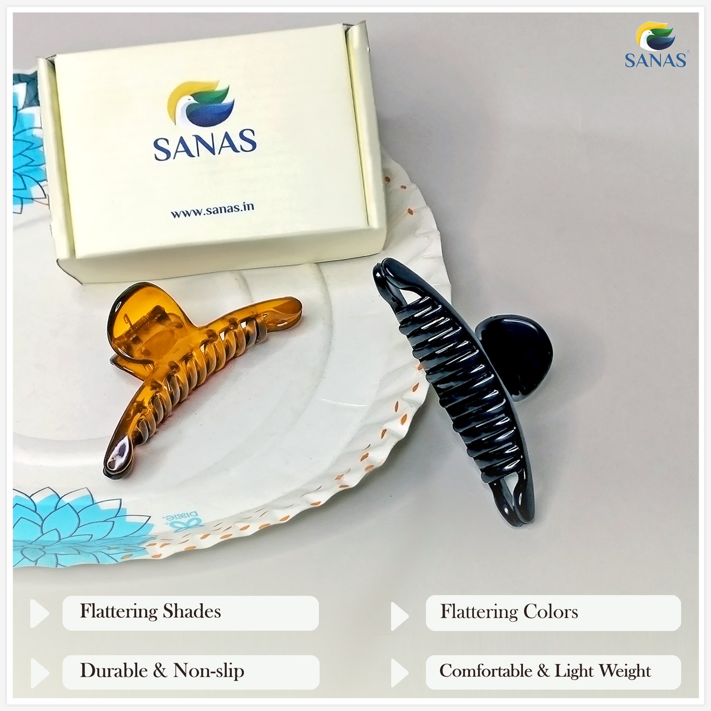 Sanas Butterfly Clip (L Mellow) X - 2Pcs