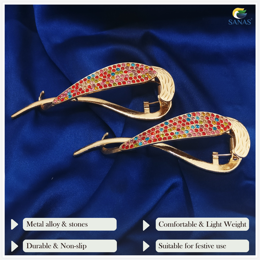 Sanas Diamond Banana Clip - Multicolour 1Pc