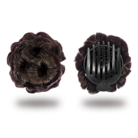 Sanas Hair Bun Flower Design Brown - 1Pc