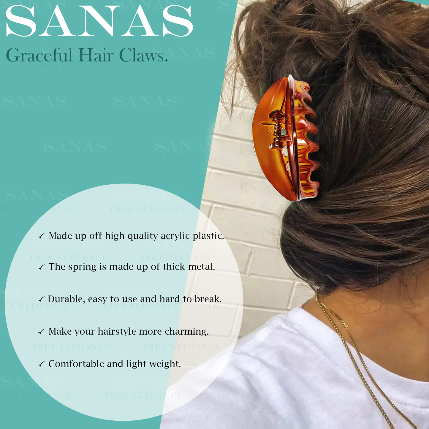 Sanas Hair Clips For Women - 2PC