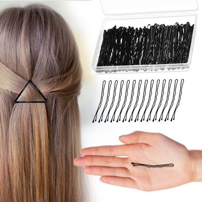 Sanas Black Bobby Hair Pins - 100Pcs