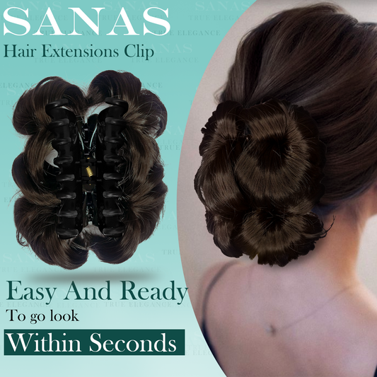 Sanas Hair Extension and Wig Clutcher Brown - 1Pc