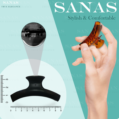 Sanas Semi Curve Medium Clips - 4Pcs