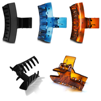 Sanas Acrylic Rectangle Hair Clip - 3Pcs