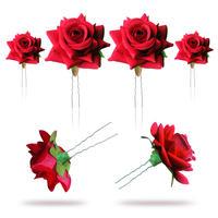 Sanas Juda Pins Artificial Flowers - 4Pcs