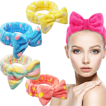 Sanas Soft Fluffy Bowknot Headbands - 1Pc