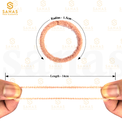 Sanas Fur Rubber Bands Thin - 20Pcs