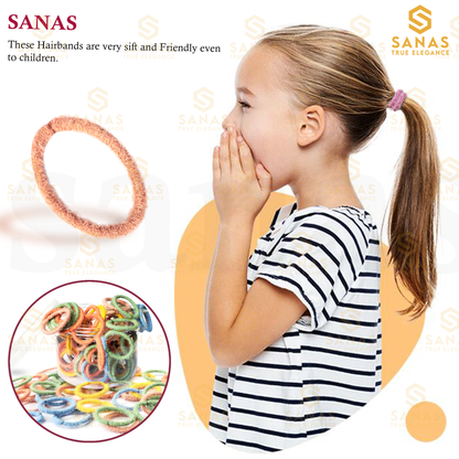 Sanas Fur Rubber Bands Thin - 20Pcs