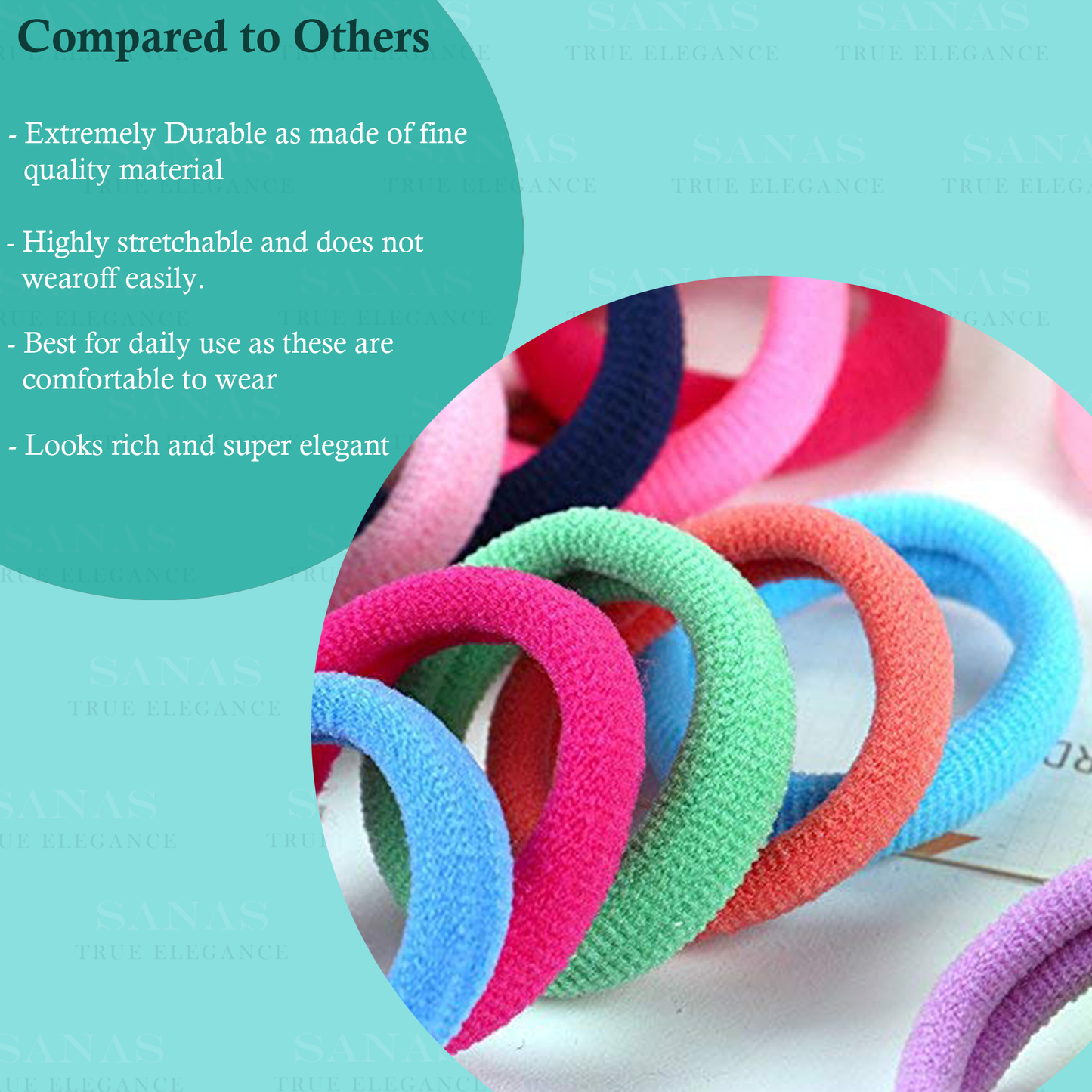 Sanas Multi-Color Rubber Band - 36Pcs