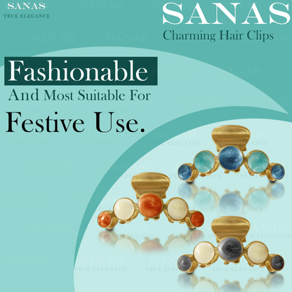 Sanas Multicolor Small Metal Clip - 4Pcs