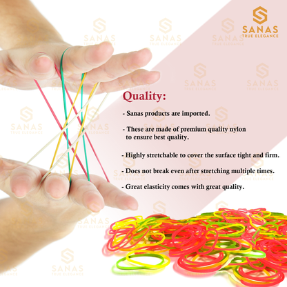 Sanas Nylon Rubber Bands - 50g - 300Pcs