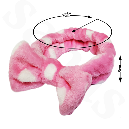 Sanas Soft Fluffy Bowknot Headbands - 1Pc