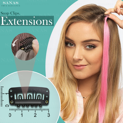 Sanas Snap Clips Hair Extensions - 80Pcs