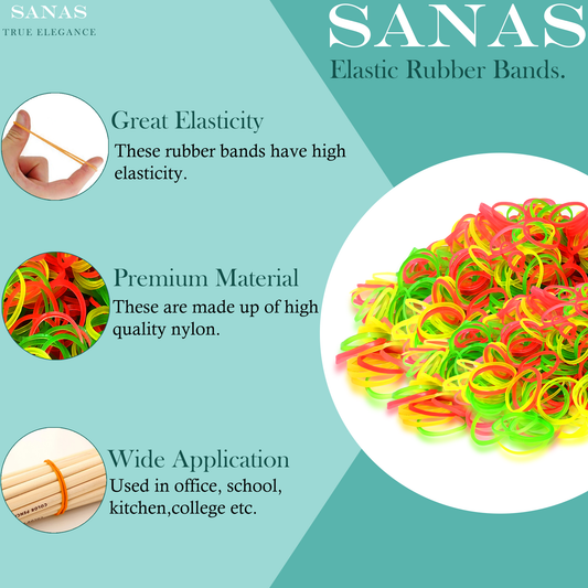 Sanas Nylon Elastic Rubber Bands - 1000gm