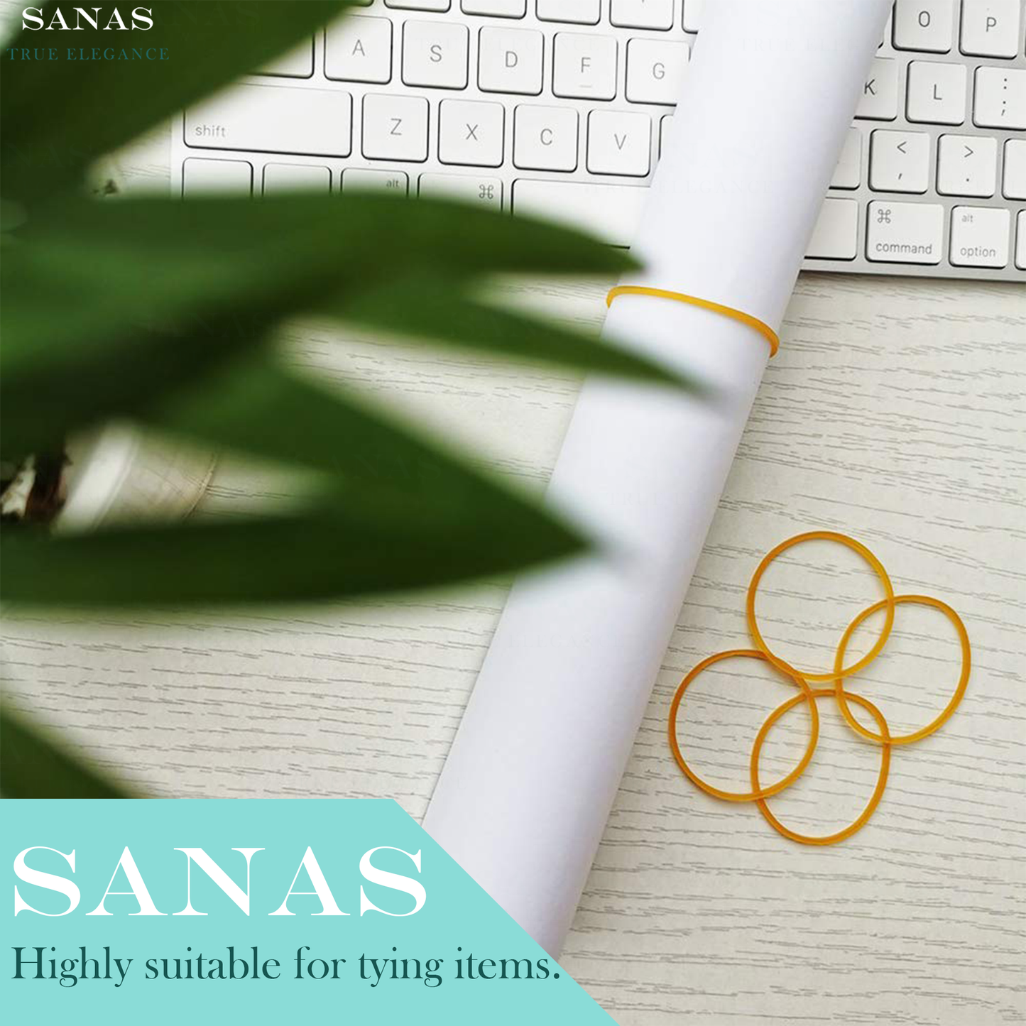 Sanas Nylon Elastic Rubber Bands - 600gm