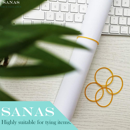 Sanas Nylon Rubber Bands Assorted Colours - Pack of 100 gms