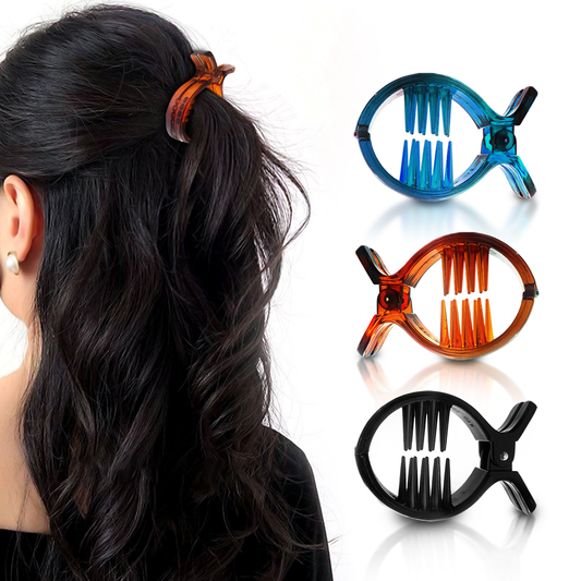 Sanas Big Oval Hair Clips - 3Pcs