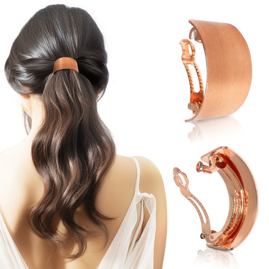 Sanas Curved Copper Hair Clip - 1Pc